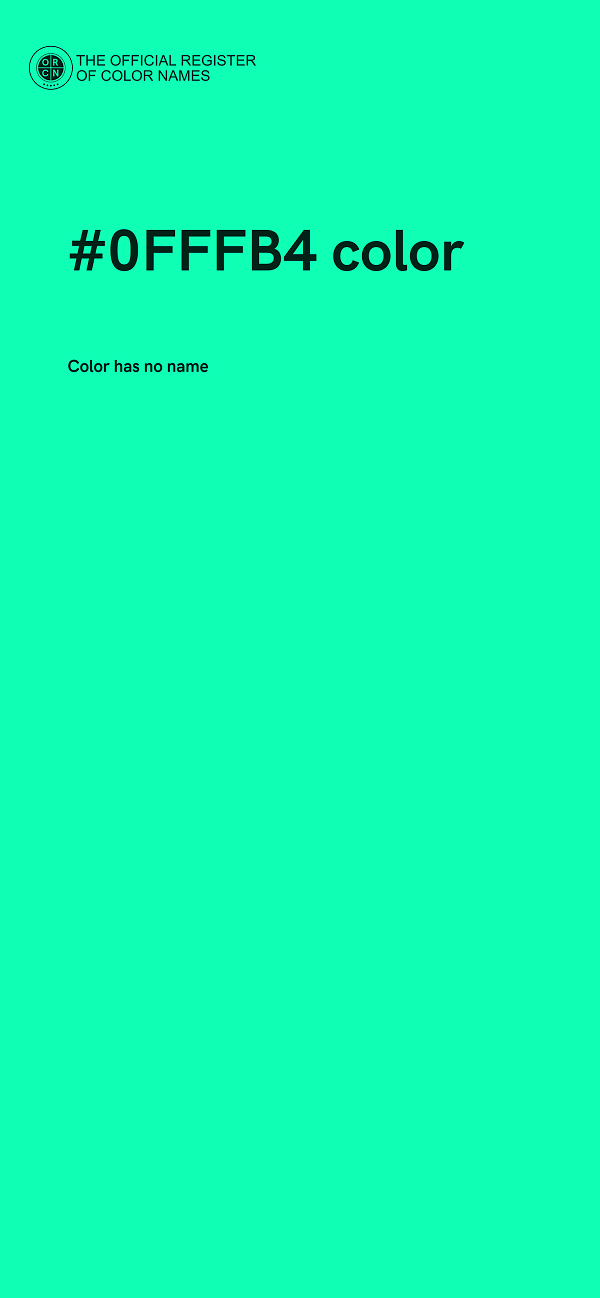 #0FFFB4 color image