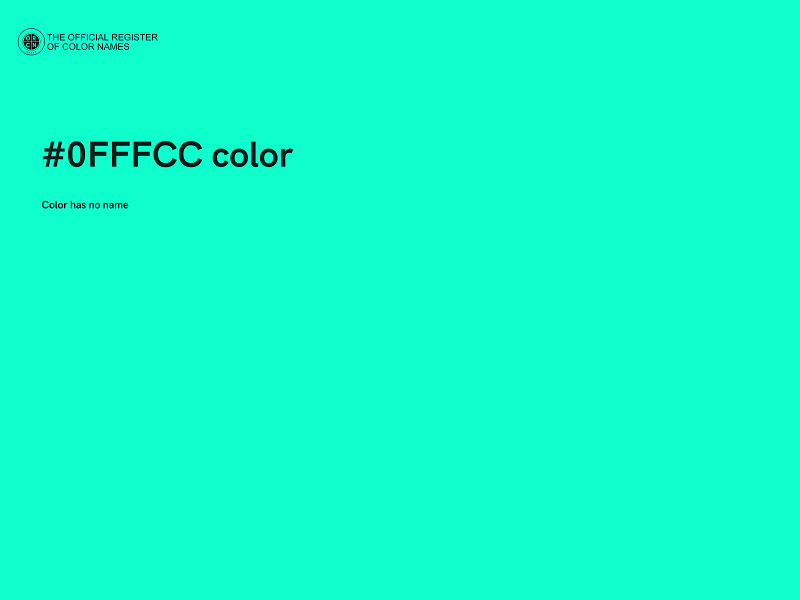 #0FFFCC color image