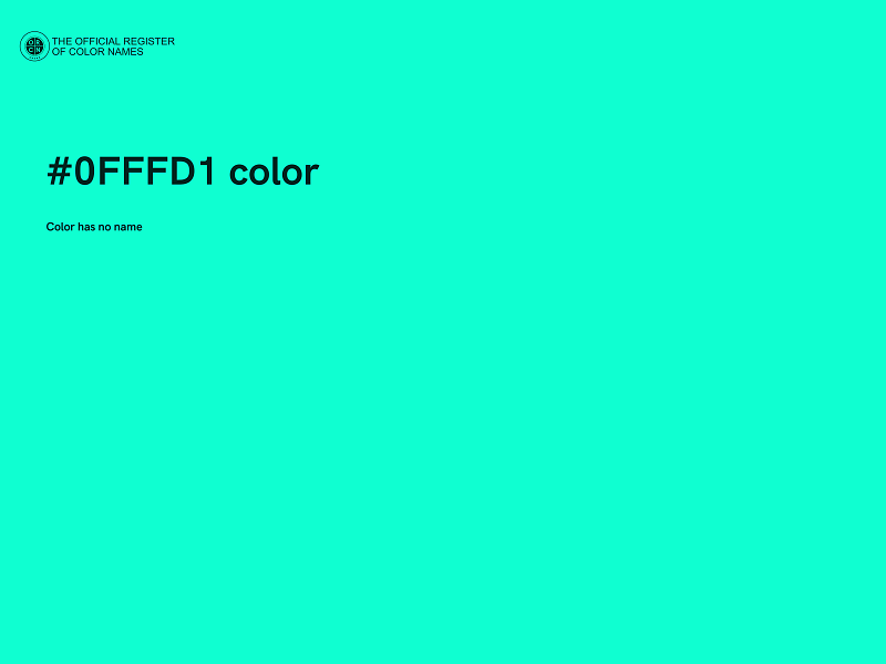 #0FFFD1 color image