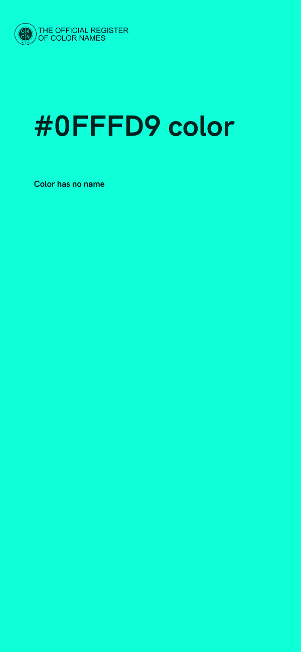 #0FFFD9 color image