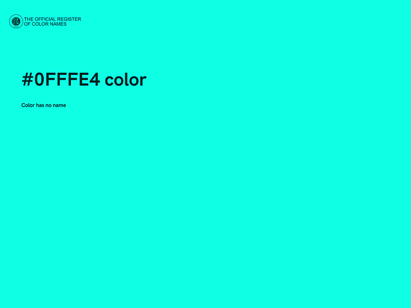 #0FFFE4 color image