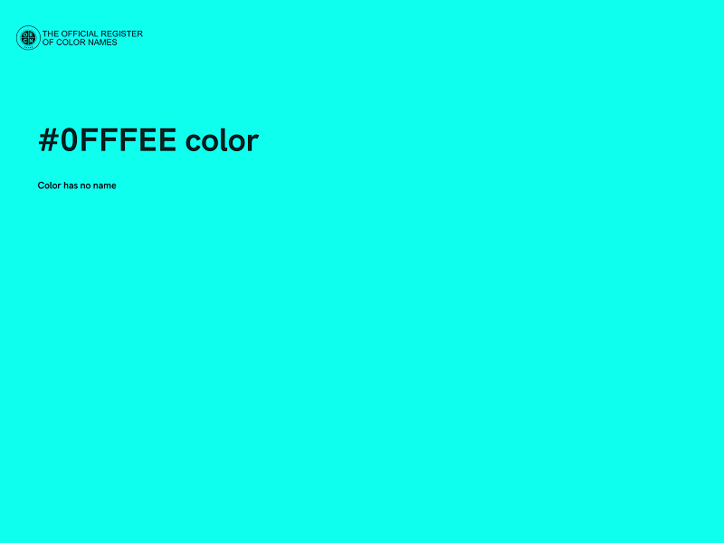 #0FFFEE color image