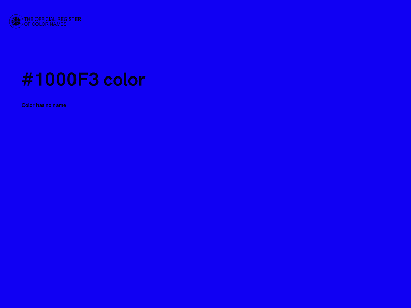 #1000F3 color image