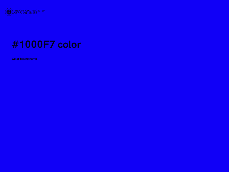 #1000F7 color image