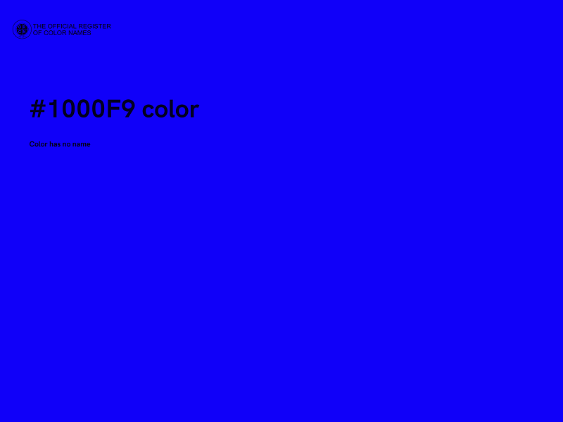 #1000F9 color image