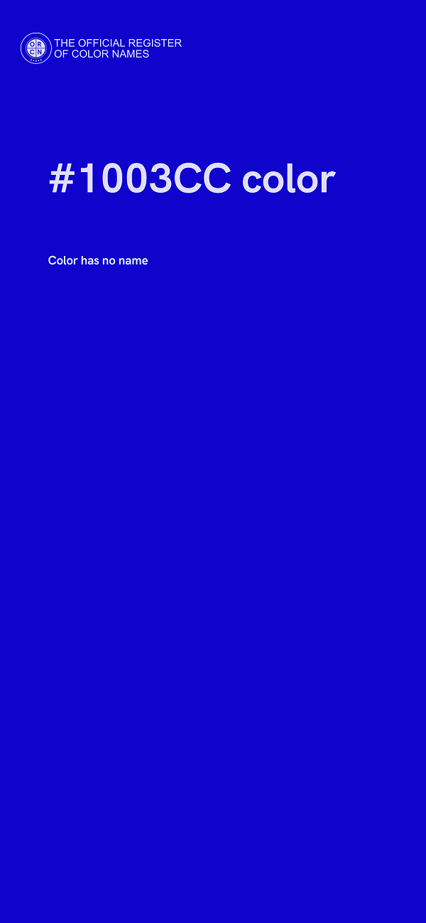 #1003CC color image