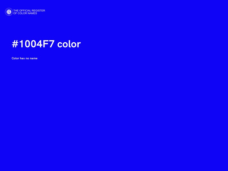 #1004F7 color image