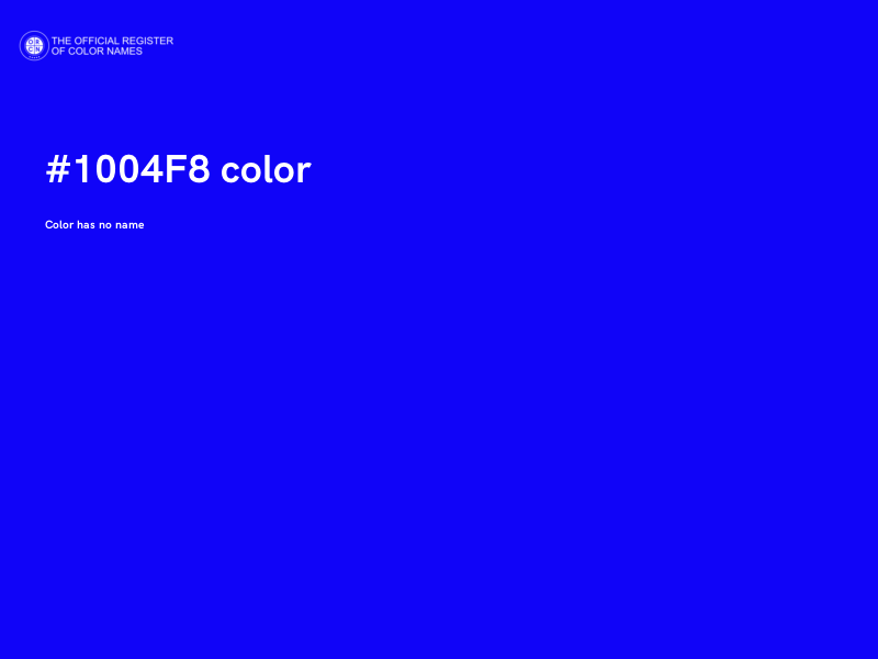#1004F8 color image