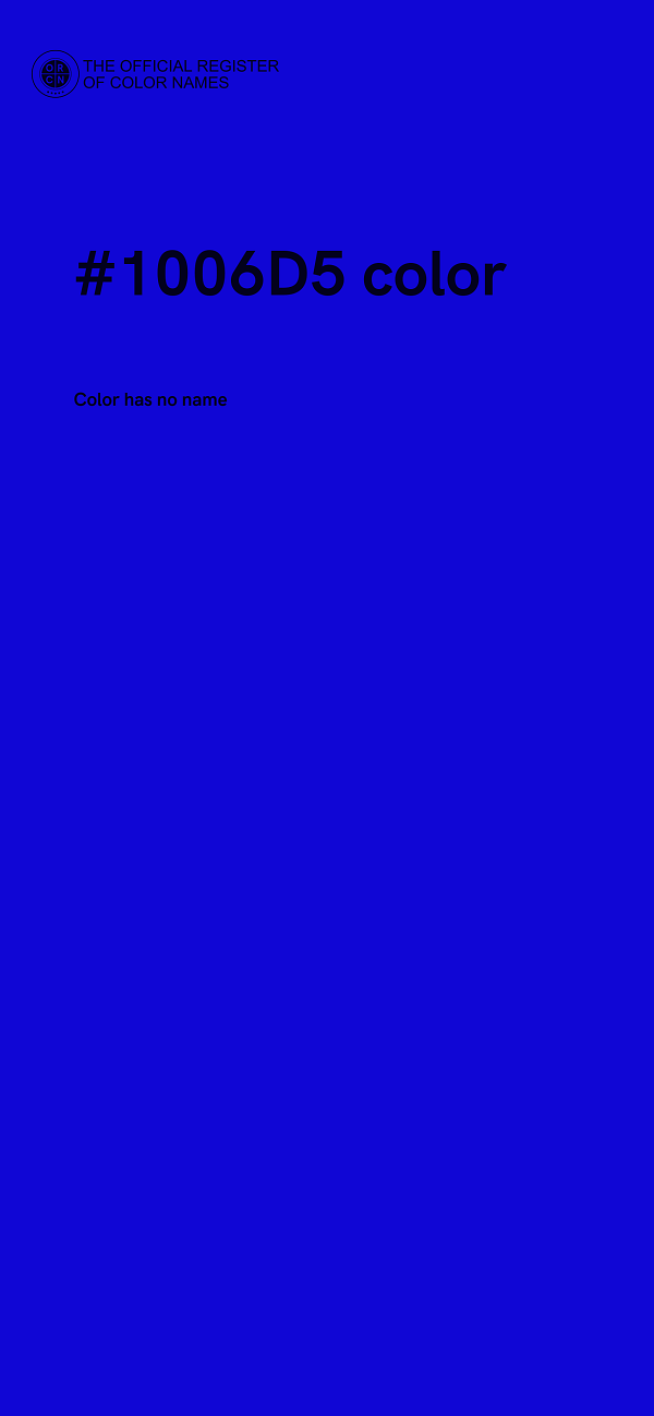 #1006D5 color image
