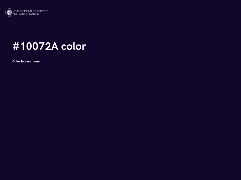 #10072A color image