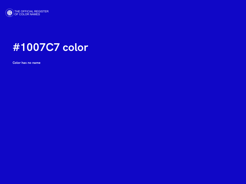 #1007C7 color image