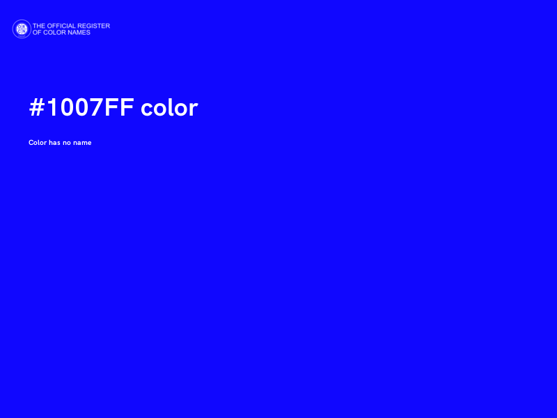 #1007FF color image