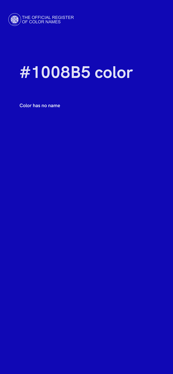 #1008B5 color image