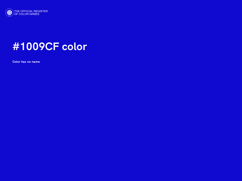 #1009CF color image