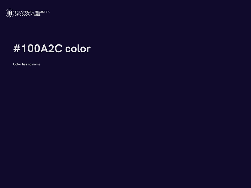 #100A2C color image