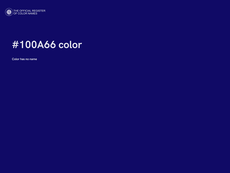#100A66 color image