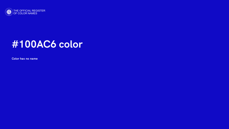 #100AC6 color image