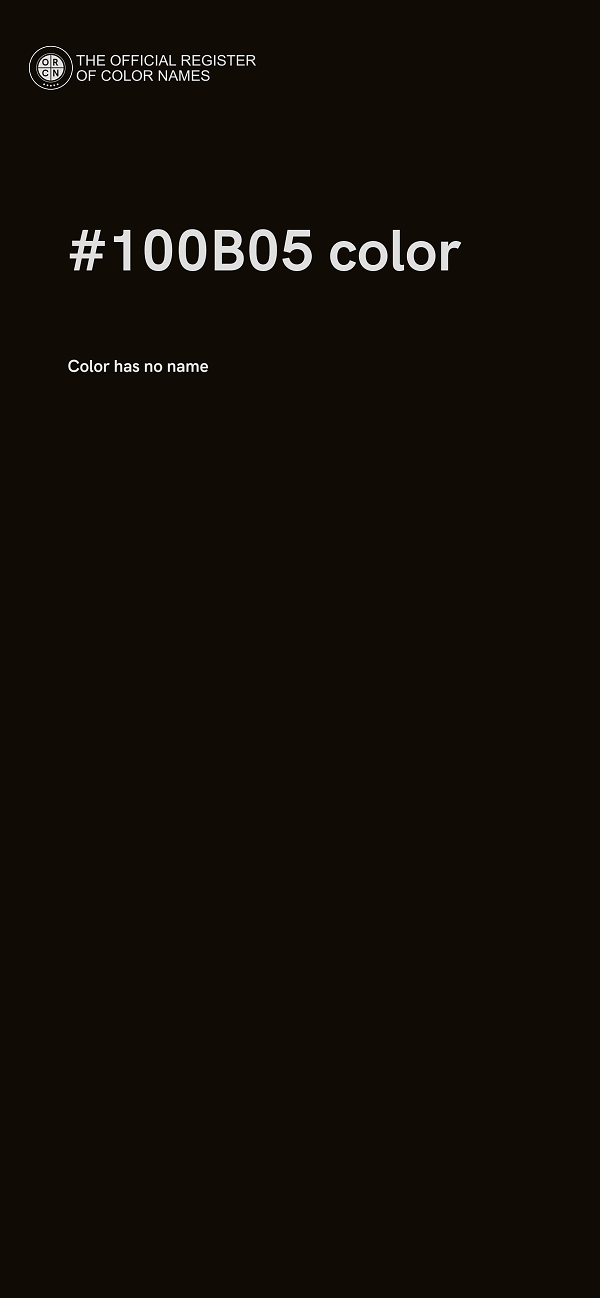 #100B05 color image