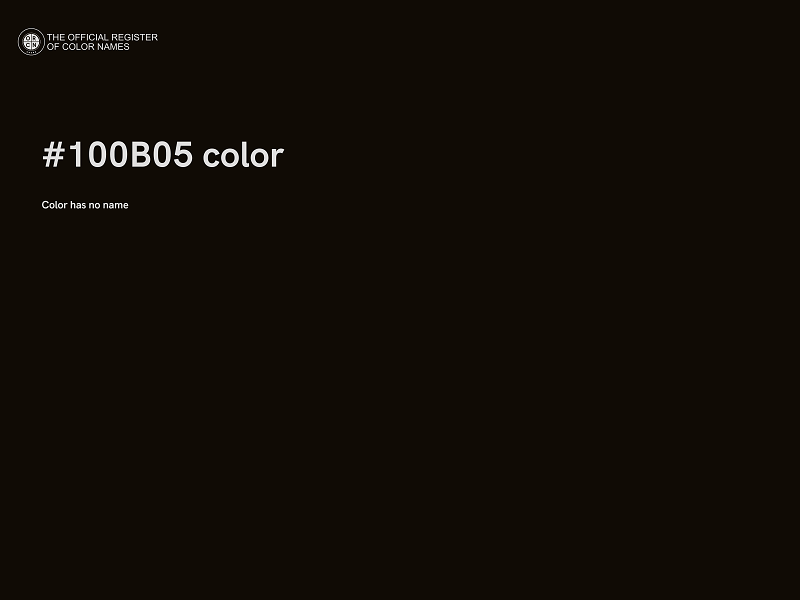 #100B05 color image