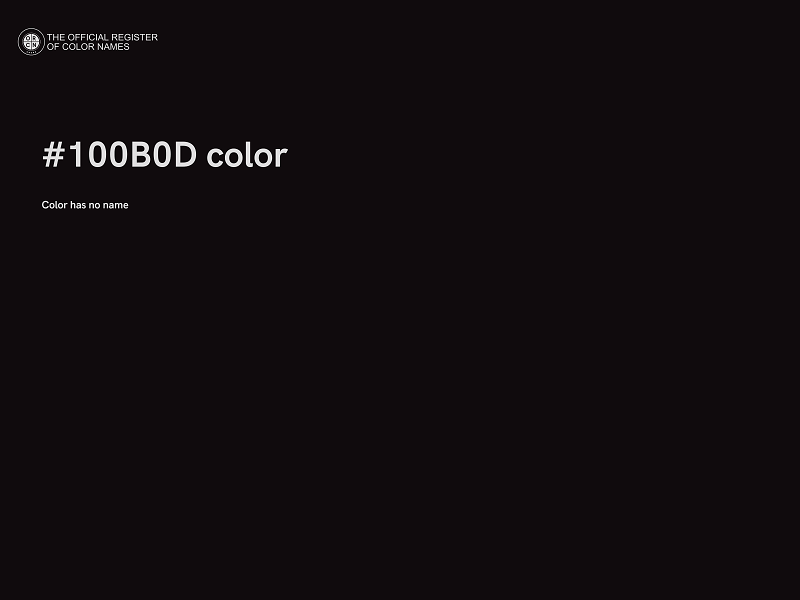 #100B0D color image