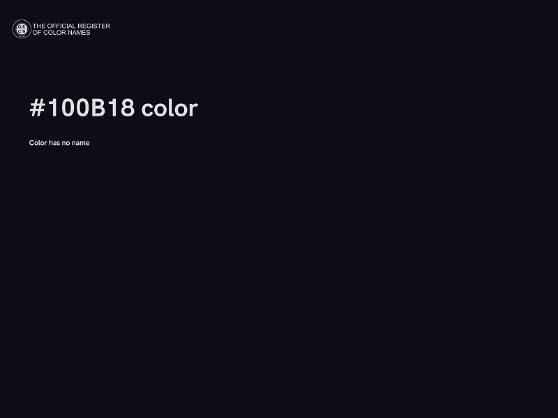 #100B18 color image