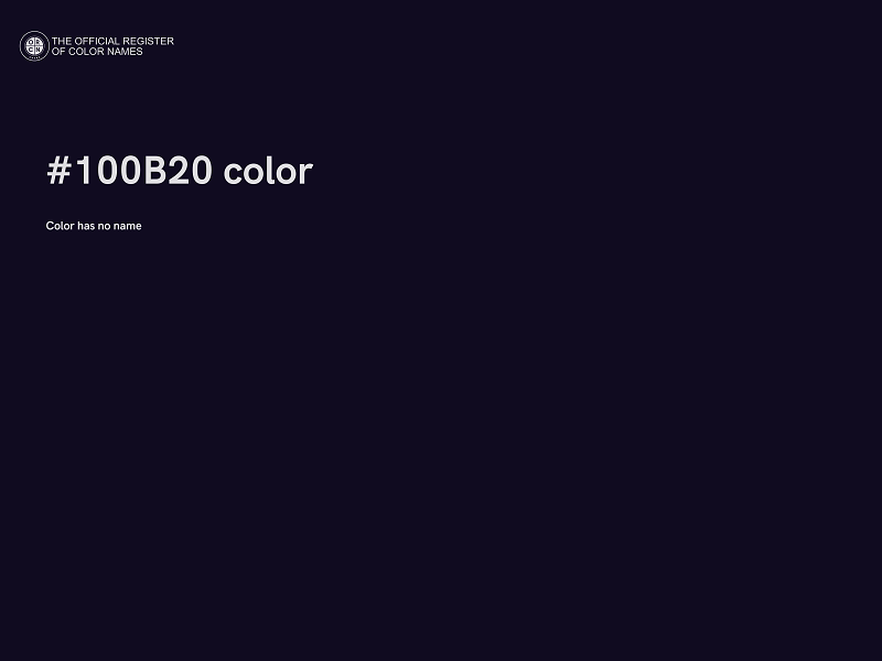 #100B20 color image