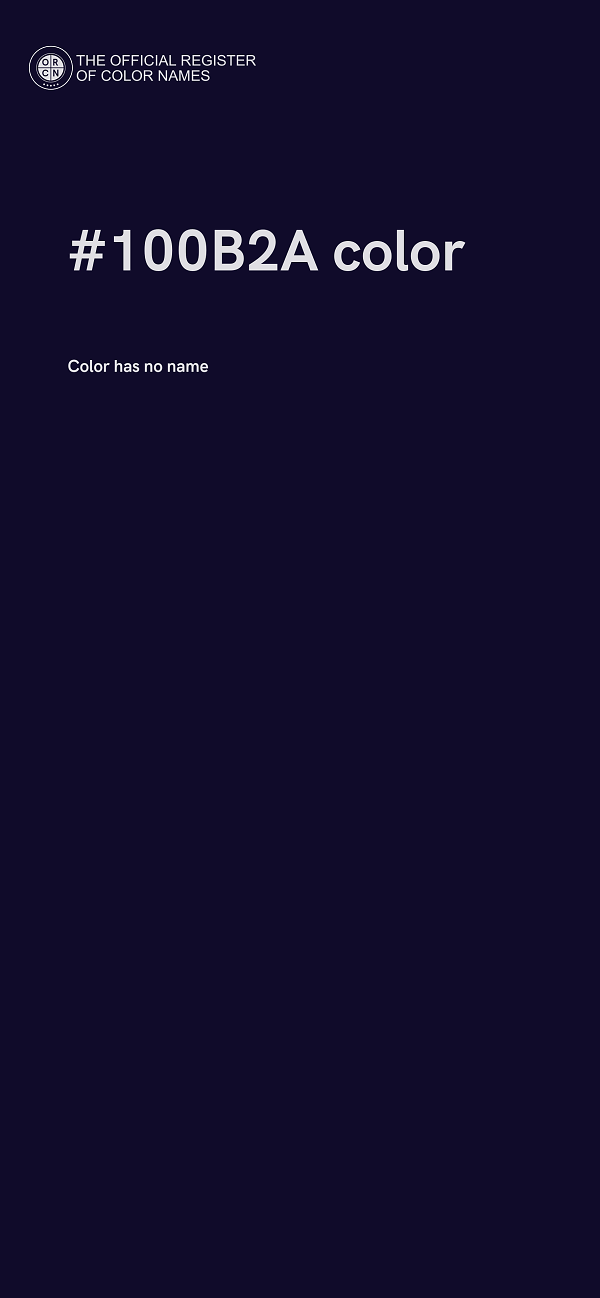 #100B2A color image