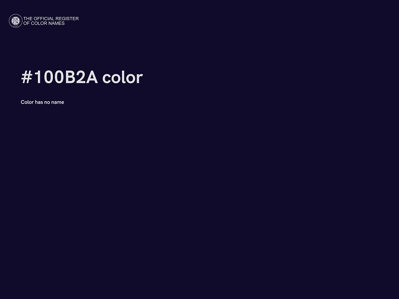 #100B2A color image