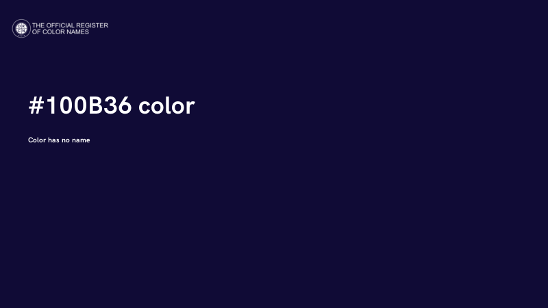 #100B36 color image
