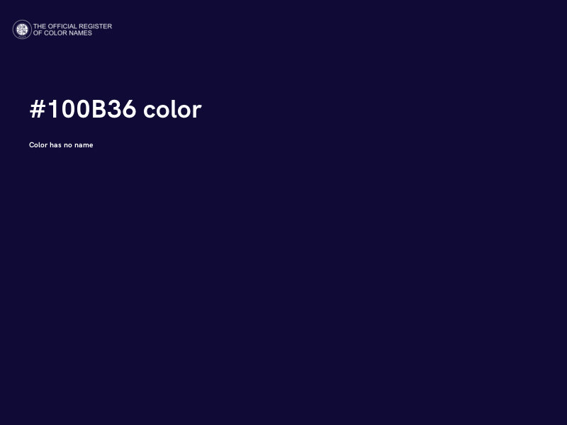 #100B36 color image