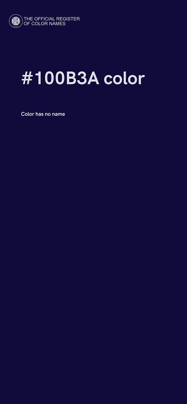 #100B3A color image