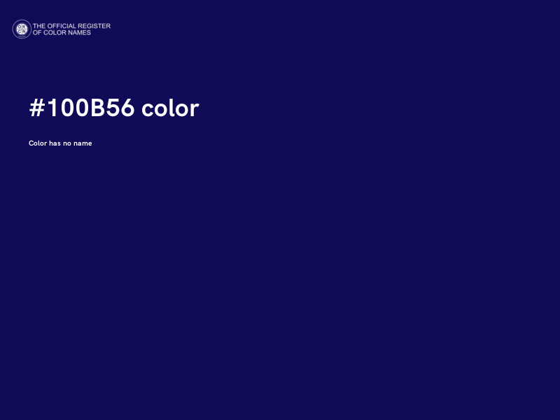 #100B56 color image
