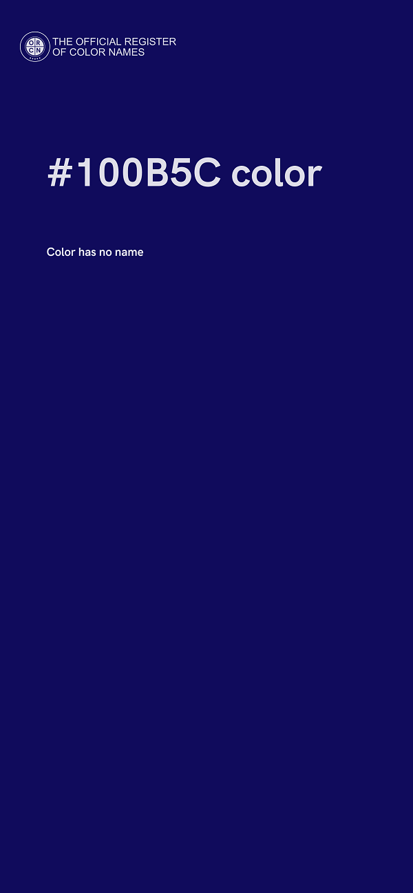 #100B5C color image