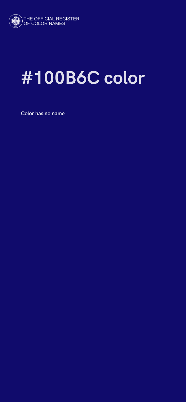 #100B6C color image