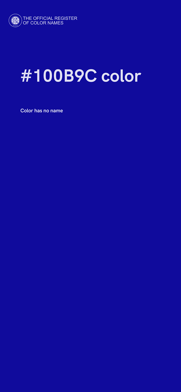 #100B9C color image
