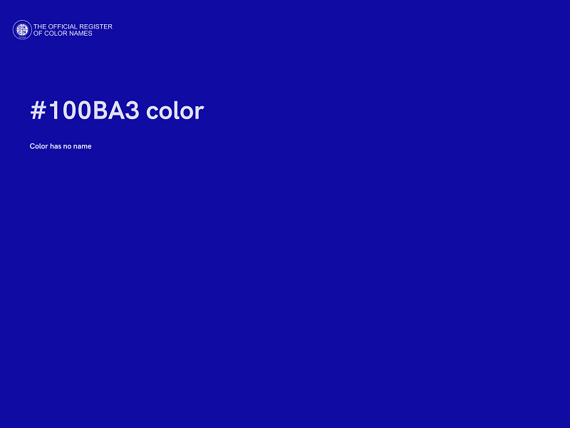 #100BA3 color image