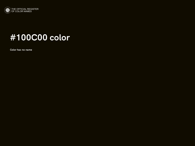 #100C00 color image