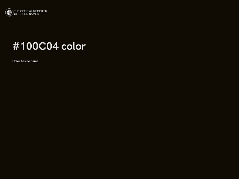 #100C04 color image