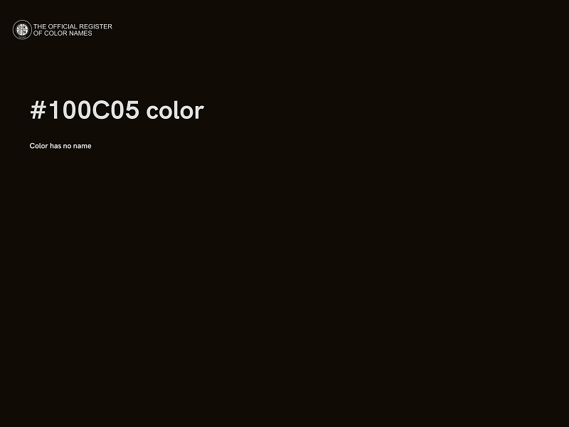 #100C05 color image