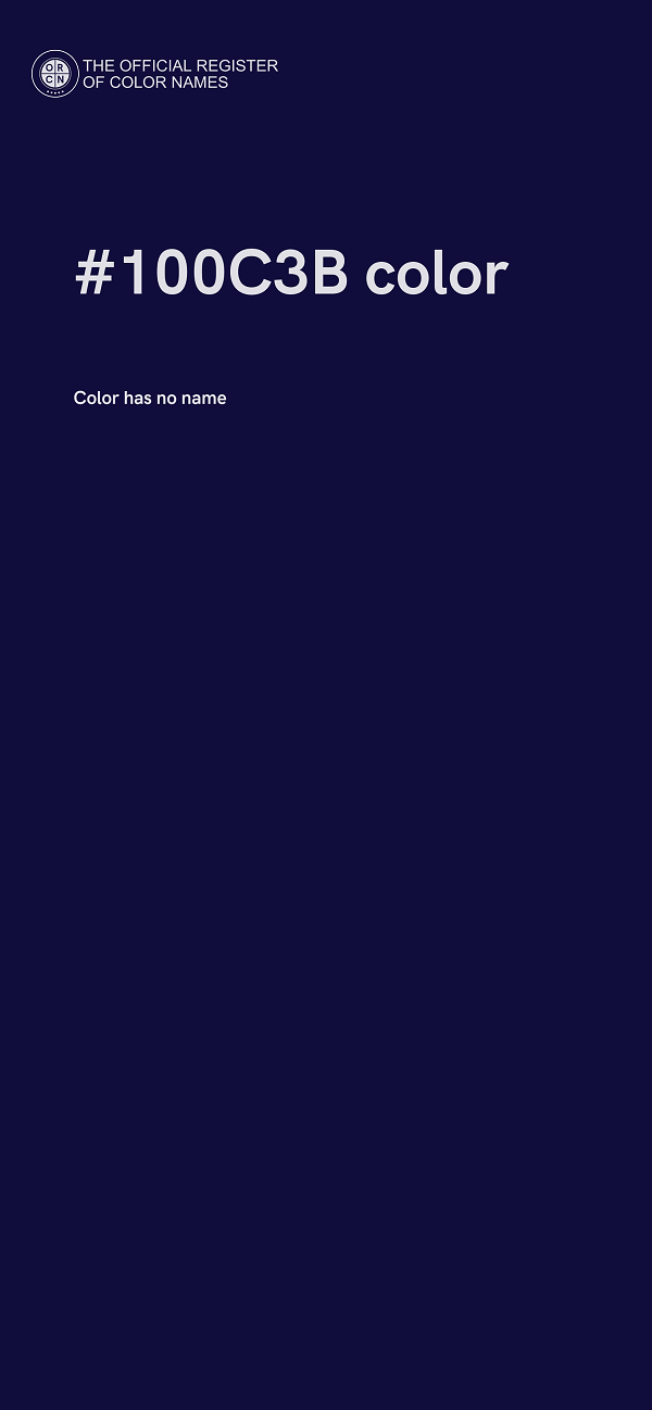 #100C3B color image