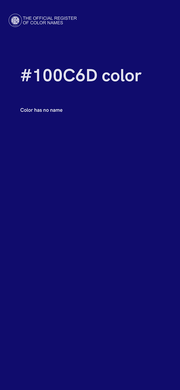 #100C6D color image