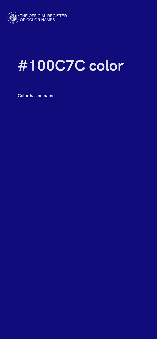 #100C7C color image