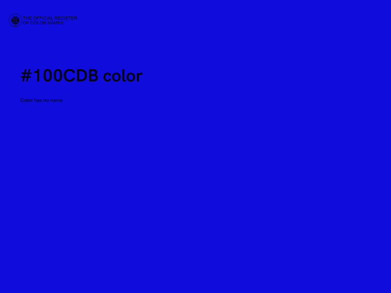 #100CDB color image