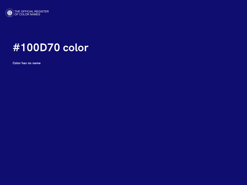 #100D70 color image
