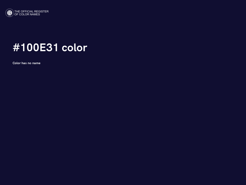 #100E31 color image