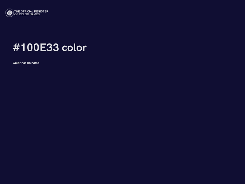 #100E33 color image
