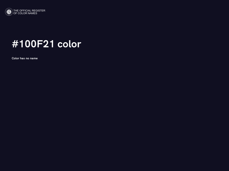 #100F21 color image