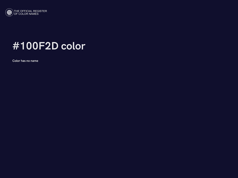 #100F2D color image