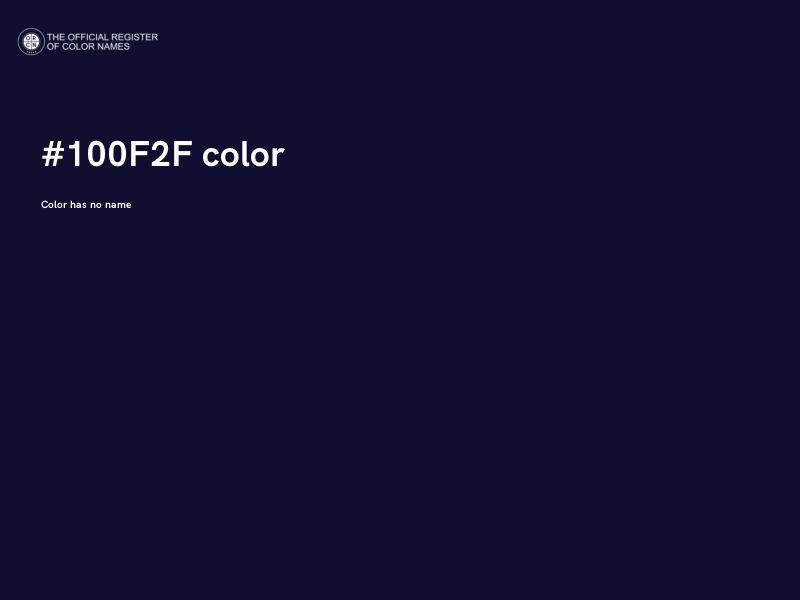 #100F2F color image