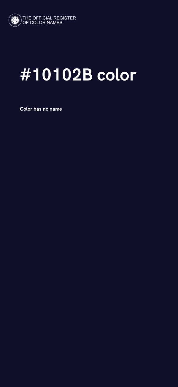 #10102B color image